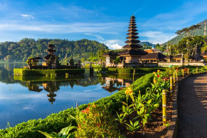 4 razões para visitar Bali 3 Pura Ulun Danu Bratan ou Templo da Água