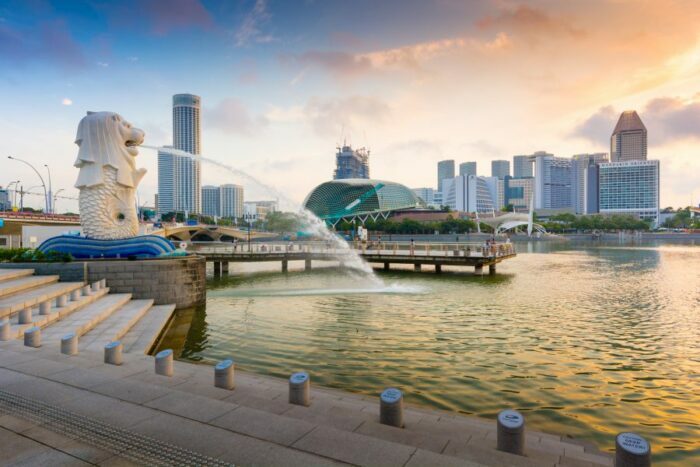 Merlion park Panorama